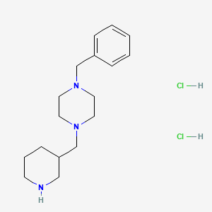 molecular formula C17H29Cl2N3 B1527392 1-苄基-4-(3-哌啶基甲基)哌嗪二盐酸盐 CAS No. 1220029-85-5