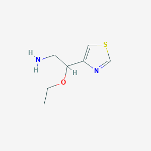 2-Ethoxy-2-(1,3-thiazol-4-yl)ethan-1-amine