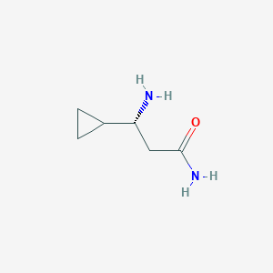 (3R)-3-amino-3-cyclopropylpropanamide