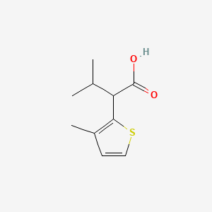 3-Methyl-2-(3-methylthiophen-2-yl)butanoic acid