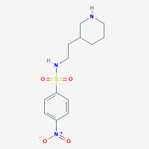 4-Nitro-N-[2-(piperidin-3-yl)ethyl]benzene-1-sulfonamide