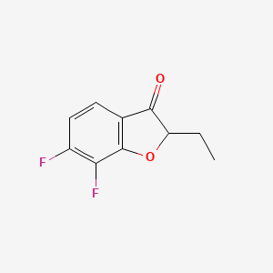 2-Ethyl-6,7-difluoro-2,3-dihydro-1-benzofuran-3-one