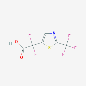 2,2-Difluoro-2-[2-(trifluoromethyl)-1,3-thiazol-5-yl]aceticacid