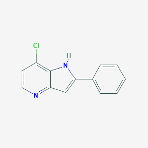 molecular formula C13H9ClN2 B152740 7-氯-2-苯基-1H-吡咯并[3,2-b]吡啶 CAS No. 237435-19-7