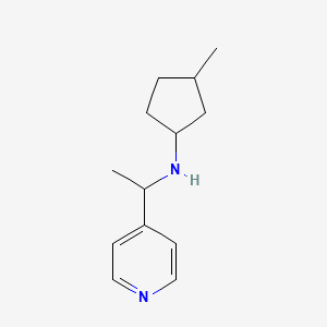 3-Methyl-N-[1-(pyridin-4-yl)ethyl]cyclopentan-1-amine