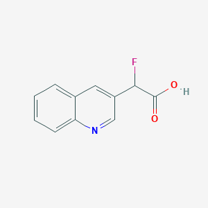 2-Fluoro-2-(quinolin-3-yl)acetic acid