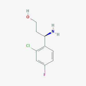 (3R)-3-Amino-3-(2-chloro-4-fluorophenyl)propan-1-OL