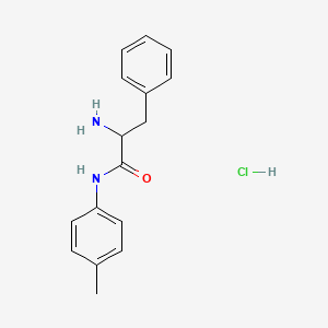 molecular formula C16H19ClN2O B1527403 2-Amino-N-(4-methylphenyl)-3-phenylpropanamide hydrochloride CAS No. 1236256-53-3