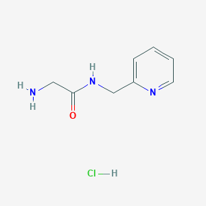 molecular formula C8H12ClN3O B1527404 2-Amino-N-(2-pyridinylmethyl)acetamide hydrochloride CAS No. 1220020-36-9