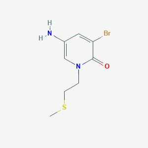 5-Amino-3-bromo-1-[2-(methylsulfanyl)ethyl]-1,2-dihydropyridin-2-one