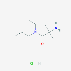 molecular formula C10H23ClN2O B1527410 2-Amino-2-methyl-N,N-dipropylpropanamide hydrochloride CAS No. 1219971-95-5
