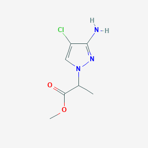 methyl 2-(3-amino-4-chloro-1H-pyrazol-1-yl)propanoate