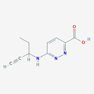 6-[(Pent-1-yn-3-yl)amino]pyridazine-3-carboxylic acid