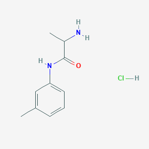 molecular formula C10H15ClN2O B1527417 2-Amino-N-(3-methylphenyl)propanamide hydrochloride CAS No. 1236261-20-3