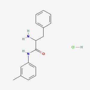 molecular formula C16H19ClN2O B1527418 2-Amino-N-(3-methylphenyl)-3-phenylpropanamide hydrochloride CAS No. 1236262-48-8