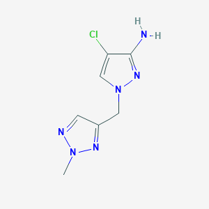 4-Chloro-1-[(2-methyl-2H-1,2,3-triazol-4-yl)methyl]-1H-pyrazol-3-amine