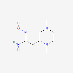 2-(1,4-Dimethylpiperazin-2-YL)-N'-hydroxyethanimidamide