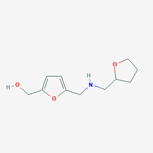 (5-{[(Oxolan-2-ylmethyl)amino]methyl}furan-2-yl)methanol