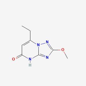 molecular formula C8H10N4O2 B15274269 7-ethyl-2-methoxy-4H,5H-[1,2,4]triazolo[1,5-a]pyrimidin-5-one 