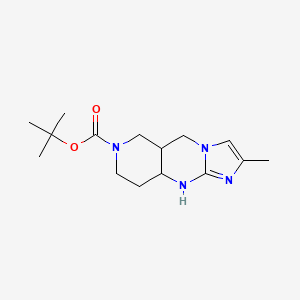 tert-Butyl 5-methyl-2,4,7,11-tetraazatricyclo[7.4.0.0,3,7]trideca-3,5-diene-11-carboxylate