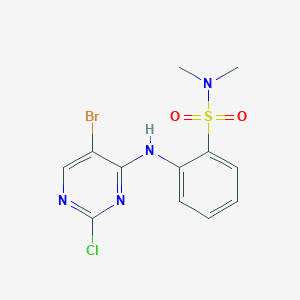 2-((5-Bromo-2-chloropyrimidin-4-yl)amino)-N,N-dimethylbenzenesulfonamide