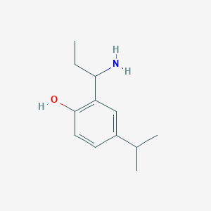 2-(1-Aminopropyl)-4-(propan-2-YL)phenol