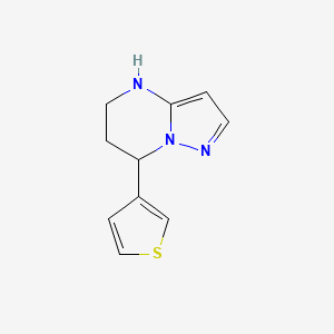 7-(Thiophen-3-yl)-4H,5H,6H,7H-pyrazolo[1,5-a]pyrimidine