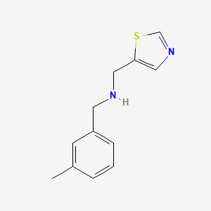 molecular formula C12H14N2S B15274342 [(3-Methylphenyl)methyl](1,3-thiazol-5-ylmethyl)amine 