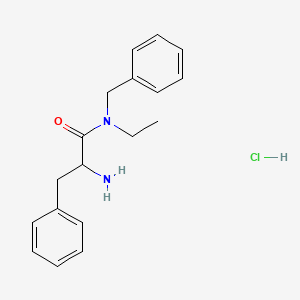 B1527436 2-Amino-N-benzyl-N-ethyl-3-phenylpropanamide hydrochloride CAS No. 1236266-44-6