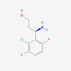 (3R)-3-Amino-3-(2-chloro-3,6-difluorophenyl)propan-1-OL