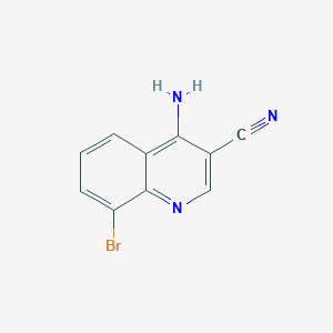 molecular formula C10H6BrN3 B1527438 4-氨基-8-溴喹啉-3-腈 CAS No. 1247850-63-0