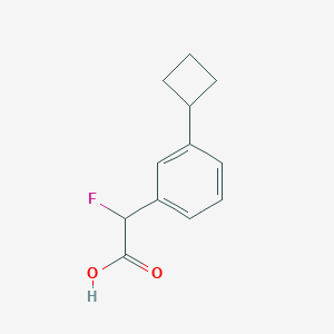 2-(3-Cyclobutylphenyl)-2-fluoroacetic acid