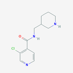 3-Chloro-N-(piperidin-3-ylmethyl)isonicotinamide