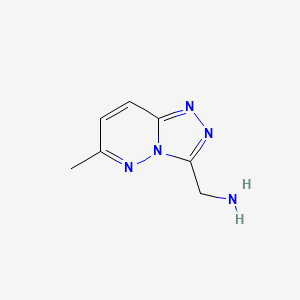B1527441 (6-Methyl-[1,2,4]triazolo[4,3-b]pyridazin-3-yl)methanamine CAS No. 1249222-34-1