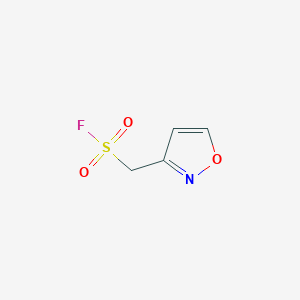 molecular formula C4H4FNO3S B15274442 (1,2-Oxazol-3-yl)methanesulfonyl fluoride 