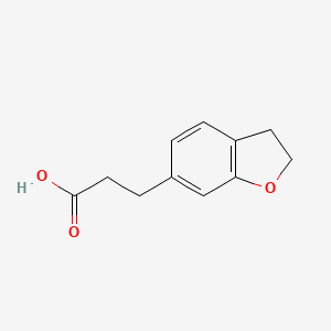 3-(2,3-Dihydro-1-benzofuran-6-yl)propanoic acid