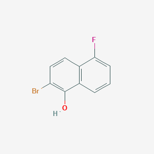 molecular formula C10H6BrFO B15274518 2-Bromo-5-fluoronaphthalen-1-OL 