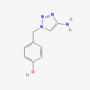 4-[(4-Amino-1H-1,2,3-triazol-1-YL)methyl]phenol