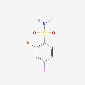 2-Bromo-4-iodo-N-methylbenzene-1-sulfonamide