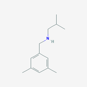 molecular formula C13H21N B15274538 [(3,5-Dimethylphenyl)methyl](2-methylpropyl)amine 