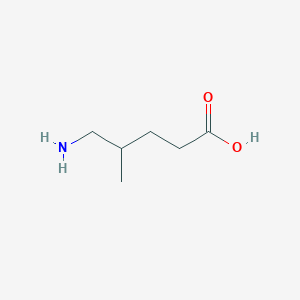 molecular formula C6H13NO2 B15274565 5-Amino-4-methylpentanoic acid 