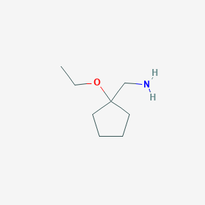 molecular formula C8H17NO B1527457 (1-乙氧基环戊基)甲胺 CAS No. 1250499-14-9