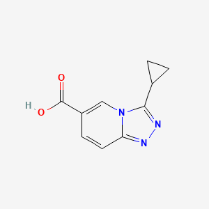 molecular formula C10H9N3O2 B1527458 3-环丙基-[1,2,4]三唑并[4,3-a]吡啶-6-羧酸 CAS No. 1248926-27-3