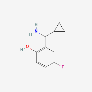 2-[Amino(cyclopropyl)methyl]-4-fluorophenol