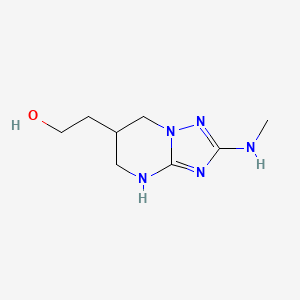 2-[2-(Methylamino)-4H,5H,6H,7H-[1,2,4]triazolo[1,5-a]pyrimidin-6-yl]ethan-1-ol