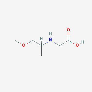 molecular formula C6H13NO3 B15274622 2-[(1-Methoxypropan-2-yl)amino]acetic acid 