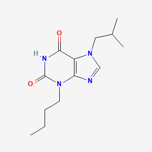 molecular formula C13H20N4O2 B15274640 3-Butyl-7-isobutyl-3,7-dihydro-purine-2,6-dione 