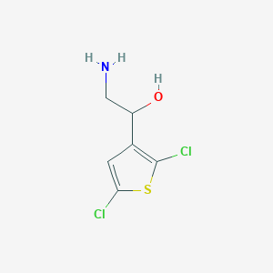 molecular formula C6H7Cl2NOS B15274653 2-Amino-1-(2,5-dichlorothiophen-3-yl)ethan-1-ol 