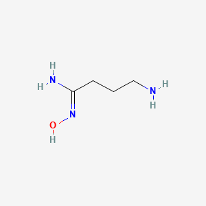 molecular formula C4H11N3O B15274696 4-amino-N'-hydroxybutanimidamide 