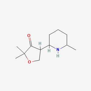 2,2-Dimethyl-4-(6-methylpiperidin-2-yl)oxolan-3-one